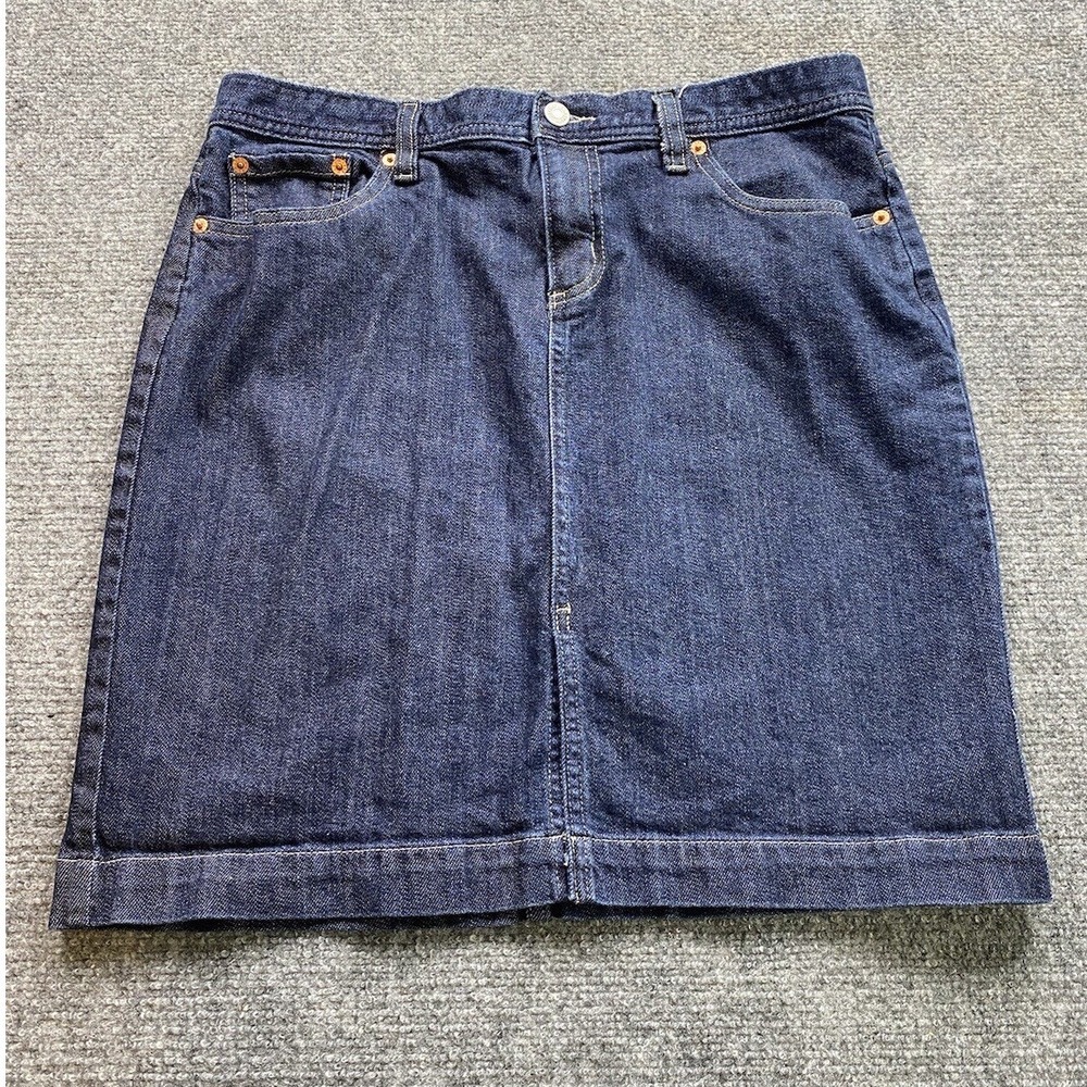 Gap Jeans Skirt Women's 10 Blue 32x18.5 Denim Y2K Coastal Festival Minimalist